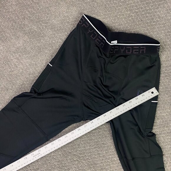 Spyder Active ProWeb Stretch Baselayer Pants Tights Men's Medium Running Hiking - Picture 16 of 16